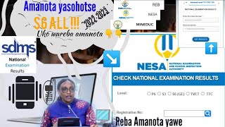 Rwanda National examination results for S6 All 20222023Easy way to view your marks now completely [upl. by Enavi]