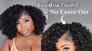 15 Crochet Braids NO CORNROWS NO LEAVE OUT  Braidless Protective Style  Outre Cuevana Bounce [upl. by Rosanna]