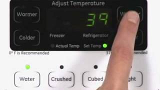 Adjusting SidebySide Refrigerator Temp Controls  Actual Temp [upl. by Aniryt561]