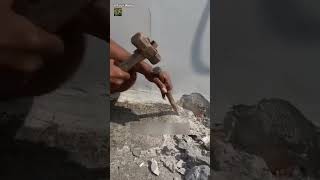 Manual stone breaker machine [upl. by Idnym]