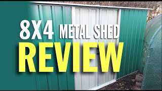 8x4 Metal shed review [upl. by Anirbys]