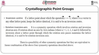 Crystallographic point groups [upl. by Searcy]