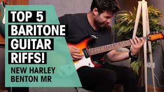 Top 5 Baritone Guitar Riffs  NEW Harley Benton MRClassic Baritone  Thomann [upl. by Wey713]