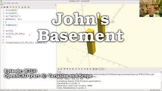 OpenSCAD Tutorial Part 6 Variables and Scope [upl. by Marita103]