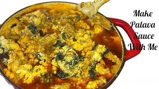 How To Make A lumpy Ghana Palava Sauce With Bitter LeafMost Healthy Egusi StewBitter Leaf Soup [upl. by Eked517]