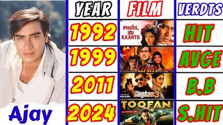 Ajay Devgan All Movies box office collection Hit And Flop Movies list  Love Legends [upl. by Jordanna]