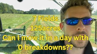 Harvest 2024 Episode 14  Mowing 2nd cut haylage [upl. by Nerok77]