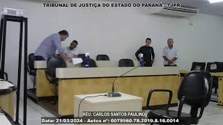 TRIBUNAL DO JÚRI DE LONDRINAPR  21032024  AUTOS Nº 00799607820198160014 [upl. by Louie]