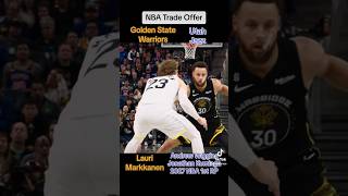 Lauri Markkanen Trade Offer To Warriors shorts [upl. by Wehrle433]