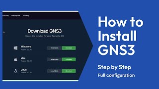 GNS3 Installation in Windows 10  Easy Steps gns3 ccnp [upl. by Nyrb545]