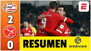 PSV sumó gran victoria ante Almere en PARTIDAZO de CHUCKY LOZANO Doblete de De Jong  Eredivisie [upl. by Rochella]