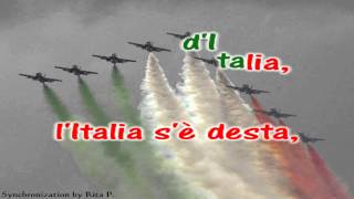 Karaoke  Italian National Anthem  Inno Nazionale dItalia di Goffredo Mameli [upl. by Rubel]