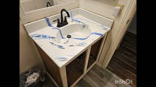 METALLIC EPOXY COUNTERTOPS IN FOUNTAIN HILLS ARIZONA [upl. by Aleekat]