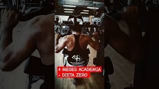 4 MESES ACADEMIA  DIETA ZERO MINHA ROTINA TREINO ACADEMIA DIETA dietaparasecar SHORTS [upl. by Eelesor]