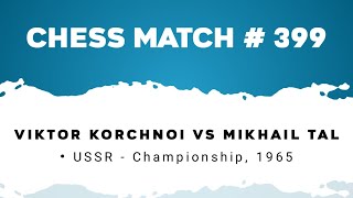 Viktor Korchnoi vs Mikhail Tal • USSR  Championship 1965 [upl. by Nylac]