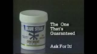 Blue Star Ointment 1992 TV Commercial Stops Itching Fast quotThe One Thats Guaranteed Ask For Itquot [upl. by Labina]