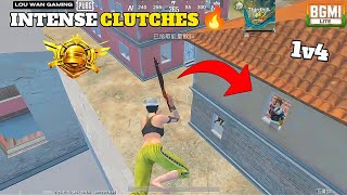 INTENSE 1v4 CLUTCHES🔥 NEW UPDATE  PUBG Lite [upl. by Ynohtnakram420]