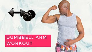 Biceps amp Triceps Routine using only dumbbells  HOME WORKOUT [upl. by Mya]