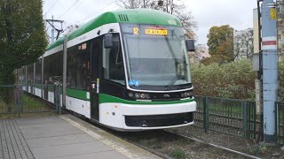 Poland Gdańsk tram 12 ride from Czerwony Dwór to Piastowska [upl. by Ijat611]