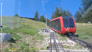 Switzerland  Lucerne  Pilatus Bahn Cogwheel Full Train Ride 4K [upl. by Sartin]