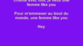 Une femme like you  Kmaro Letre Lyrics on screen [upl. by Eneloc]