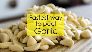 Fastest way to peel Garlic  Peel 1 kg of Garlic within minutes  Garlic peeling tricks [upl. by Farro966]