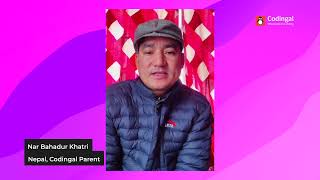 Parent from Nepal shares their experience with Codingal  Nar Bahadur Khatri [upl. by Nazar994]