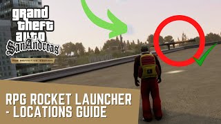 GTA San Andreas Definitive Edition  Rocket Launcher Locations Guide [upl. by Ttenyl]