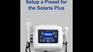 How To Set a preset for an Ultrasound Treatment [upl. by Weight]