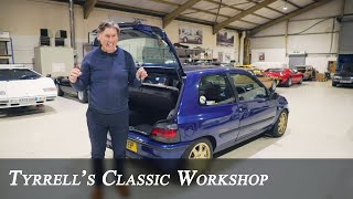 Renault Clio Williams 3  a Classic Hot Hatch  Tyrrells Classic Workshop [upl. by Ahseram729]