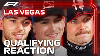 Drivers React After Qualifying  2023 Las Vegas Grand Prix [upl. by Enilrahc]