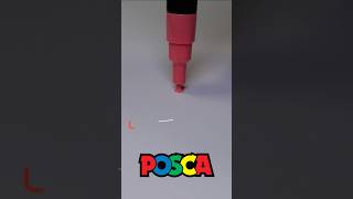 Posca Pink art drawing asmr posca [upl. by Asiulairam]