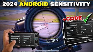 PUBG MOBILE ANDROID SENSITIVITY SETTINGS 2024 📚 COPY amp USE  NEW CODE ✅ [upl. by Notreb]