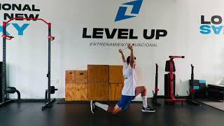 Overhead deep lunge stretch [upl. by Merola]