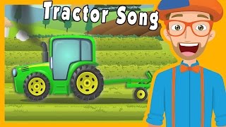 Tractors for Kids with Blippi  The Tractor Song [upl. by Halyhs]