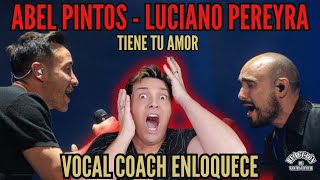 REACCIÓN  REACTION ABEL PINTOS y LUCIANO PEREYRA  JUNTOOOOS  Por Adry Vachet Vocal Coach [upl. by Eiznek]