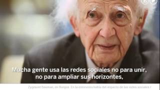 Zygmunt Bauman comenta el tema quotRedes socialesquot [upl. by Bruckner286]