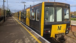 Tyne amp Wear Metro Trains At Callerton Parkway Metro Station [upl. by Peedsaj885]