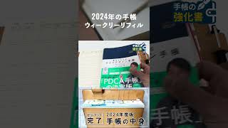 2024年の手帳（ウィークリーリフィル） 手帳術 手帳会議 [upl. by Koby612]