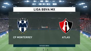 Rayados vs Atlas  Liga MX J15  Simulación FIFA [upl. by Eniamret]