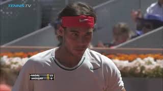 Nadal vs Andújar Madrid 2013 Highlight [upl. by Vernice]