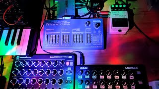 Open Dimension  Dreadbox Nymphes  Boss DC3 amp midi controllers [upl. by Nomor]