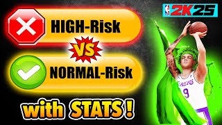 The SECRET about HIGHRISK and NORMAL risk shooting profile on NBA 2K25 [upl. by Sewole]