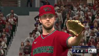 Atlanta Braves vs Arizona Diamondbacks NLDS GAME 4 MLB THE SHOW 24 [upl. by Schulein]