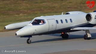 Jet Executive Learjet 35A DCCCA Landing  Germany BerlinTegel 190914 [upl. by Putnem41]