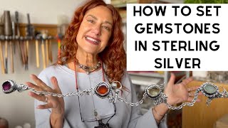 Introduction to Silversmithing How to Set Gemstones amp Create Beautiful Chakra Jewelry for Beginners [upl. by Aubin]