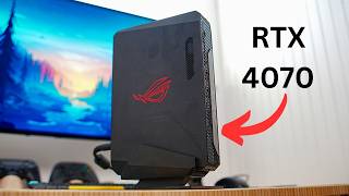 The Worlds SMALLEST RTX 4070 Gaming PC  ASUS ROG NUC 970 Review [upl. by Karyn]