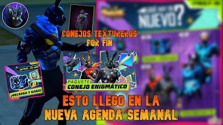 Llegó La Nueva Agenda Semanal de free fire Consigue Skin Conejo Texturero con Token Huevo 2 en ff 😲 [upl. by Ezaria]