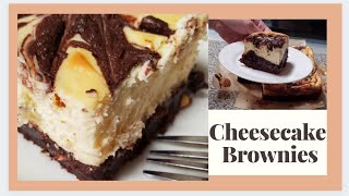 Cheesecake Brownies  Quick and Easy Cheesecake Brownies with Box Mix [upl. by Ahsert273]