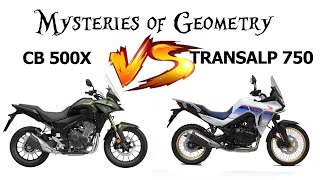 Honda Transalp VS CB500X MYSTERIES OF GEOMETRY [upl. by Farley14]